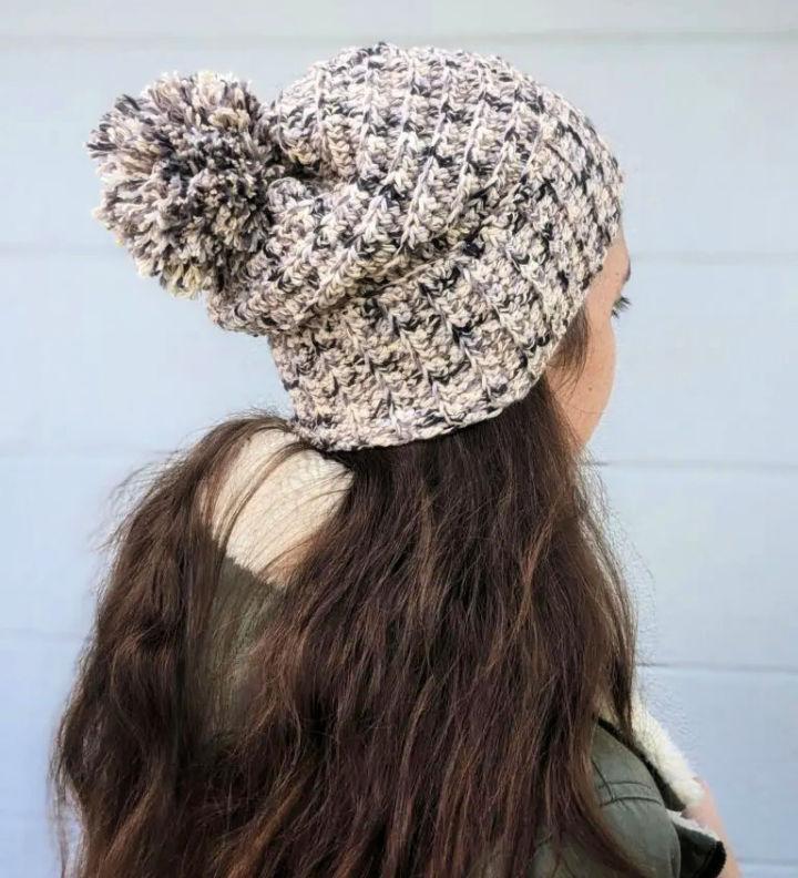 How to Make Slouchy Beanie Free Crochet Pattern