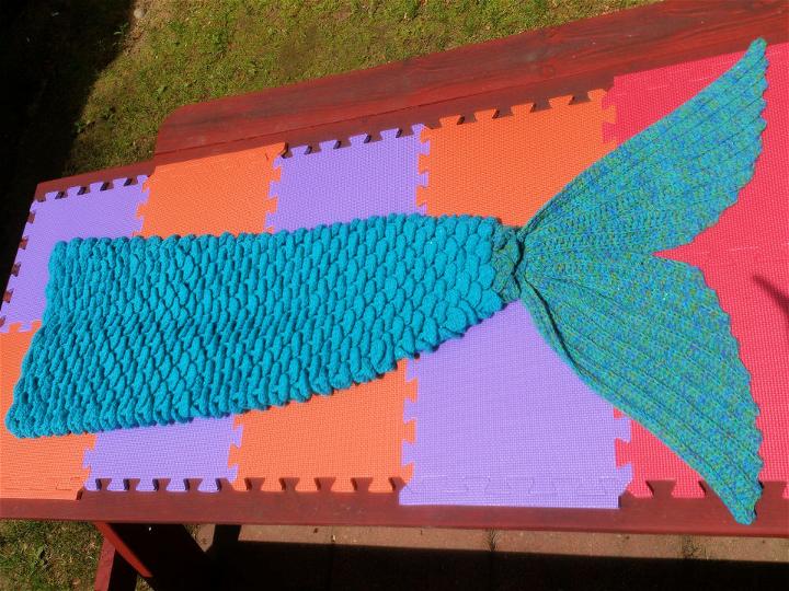 Mermaid Lap Blanket Crochet Pattern