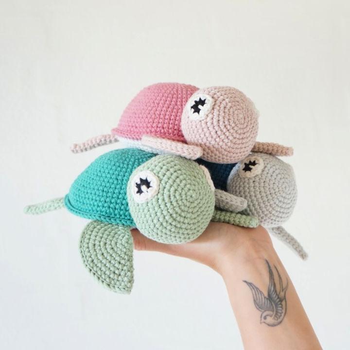 Modern Crochet Amigurumi Turtle Pattern
