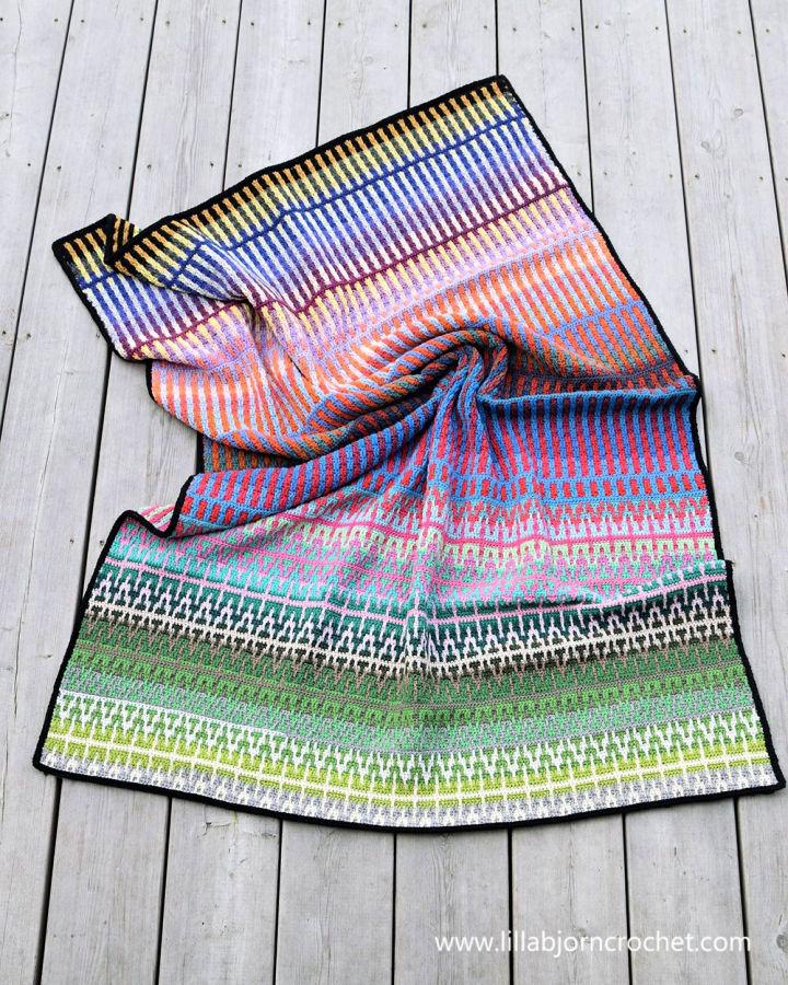 Multi Colored Crochet Blanket Pattern
