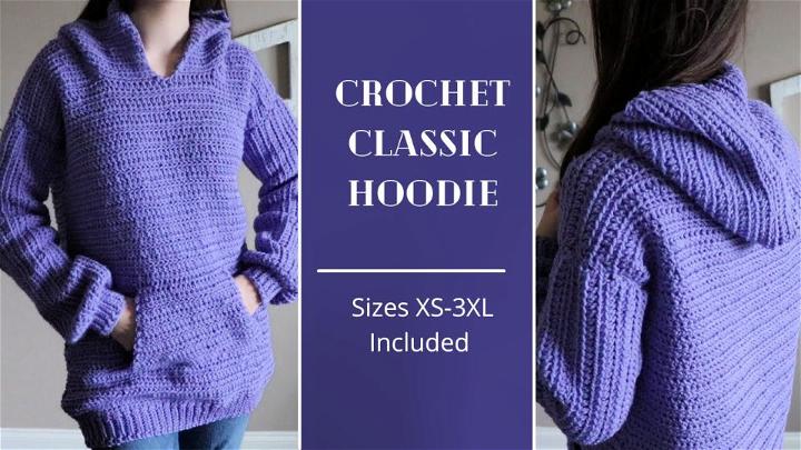New Crochet Classic Hoodie Pattern