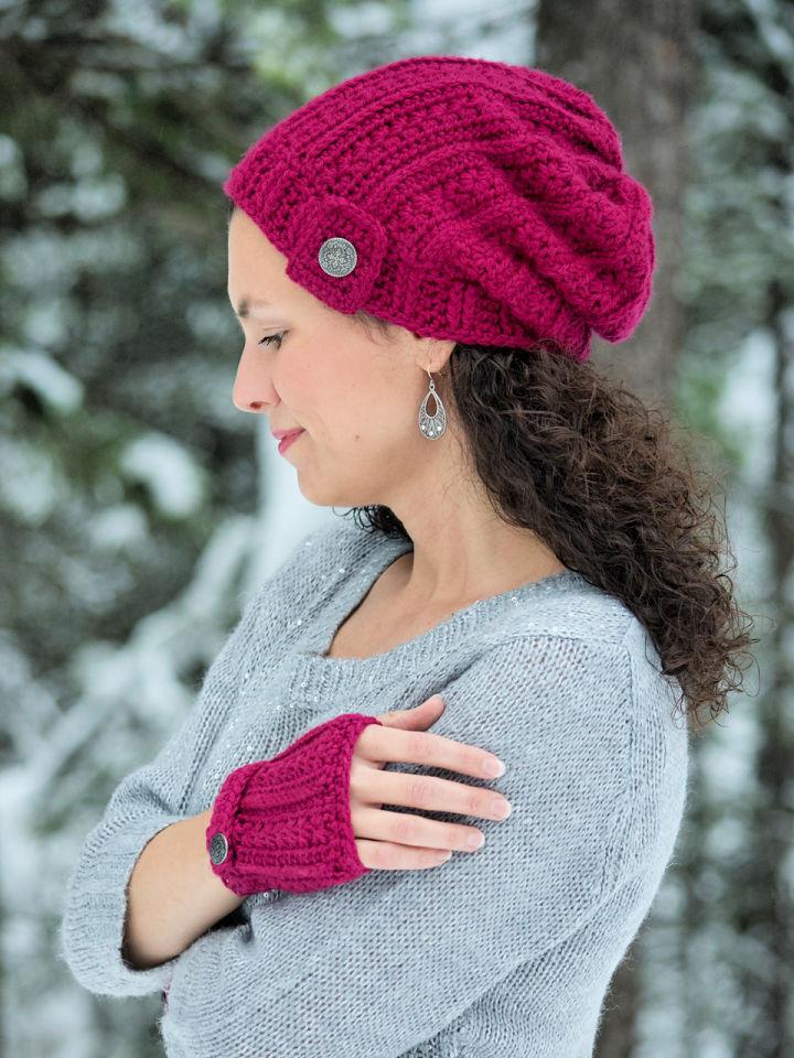 New Crochet Heartstrings Slouch Hat Pattern