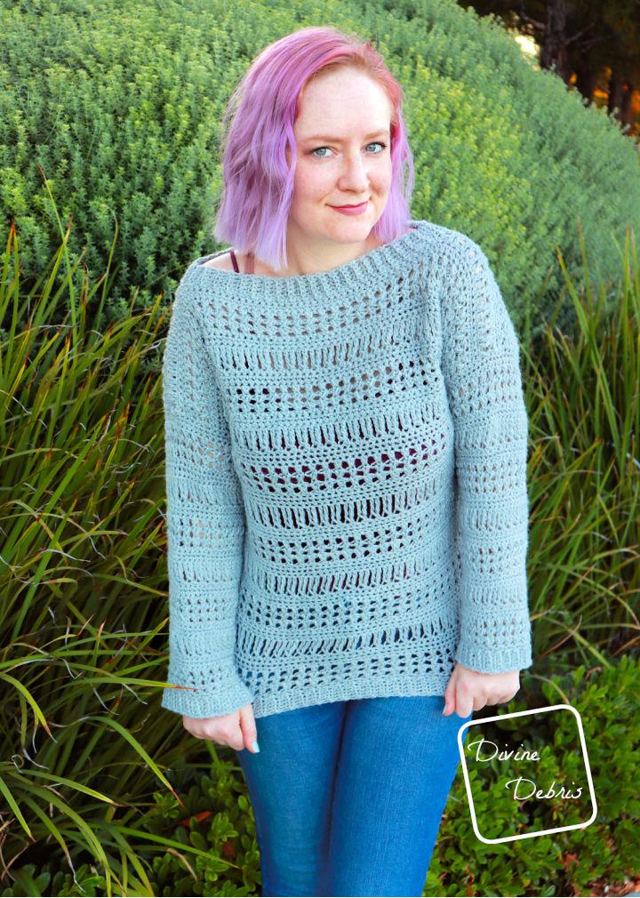 New Crochet Stephanie Sweater Pattern