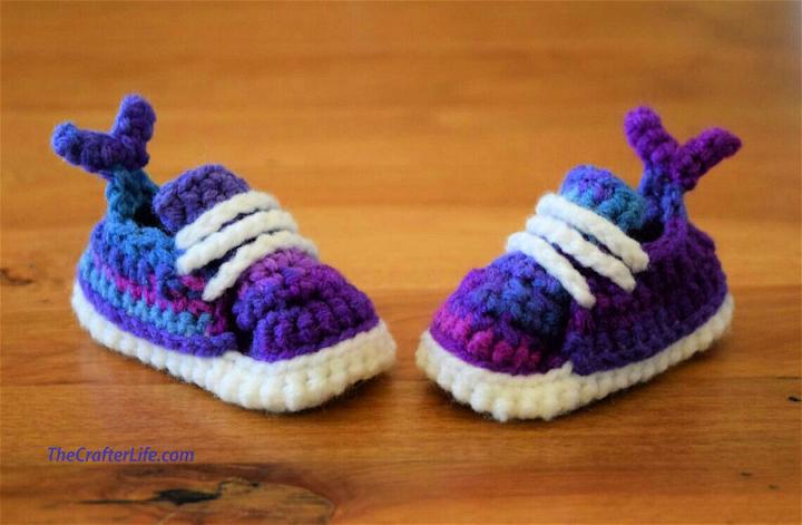 Newborn Mermaid Tail Sneaker Crochet Pattern