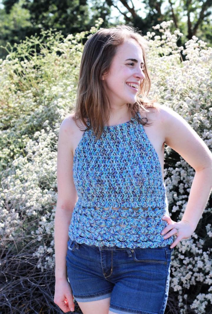 Ocean Waves Crochet Halter Top Pattern