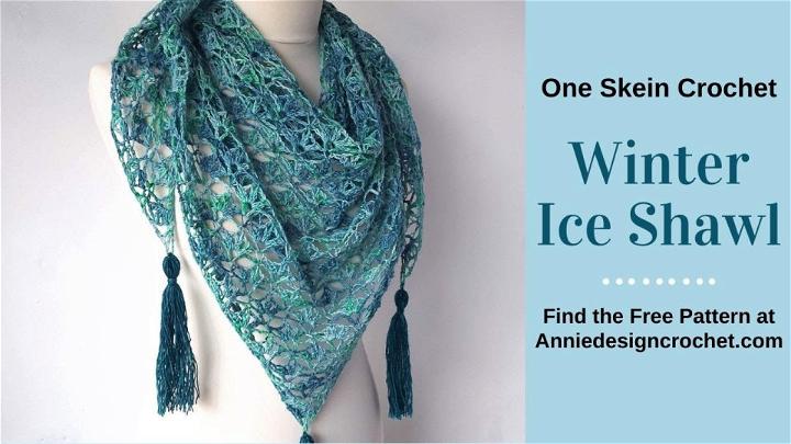 One Skein Crochet Thread Lace Shawl Pattern