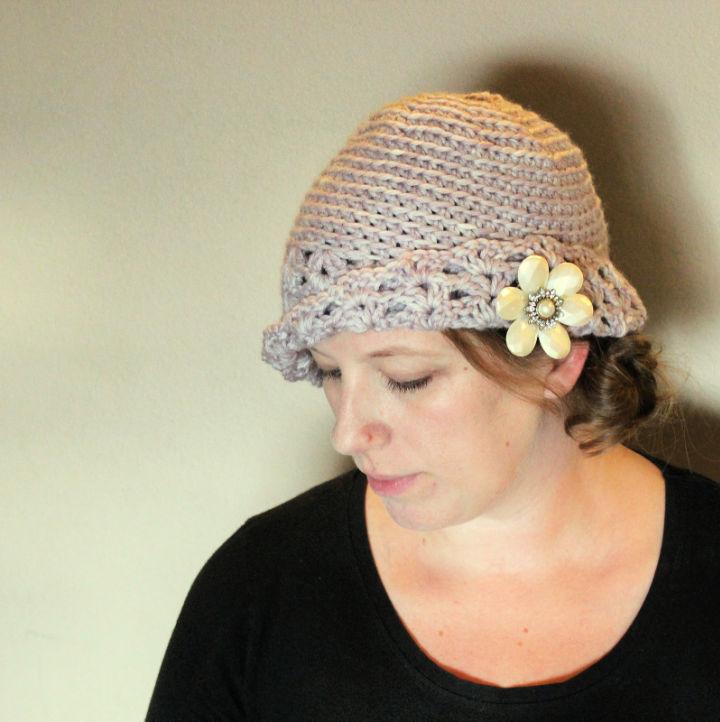 Quick and Easy Cloche Lavender Crochet Pattern