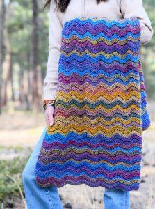 25 Free Crochet Ripple Blanket Patterns (Wavy Pattern)