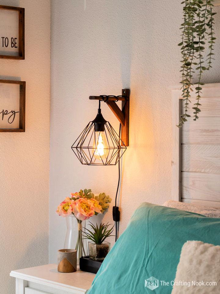 Rustic Look Wall Sconce With Lights