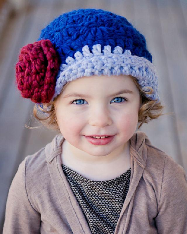 Shell Stitch Flapper Hat Crochet Pattern