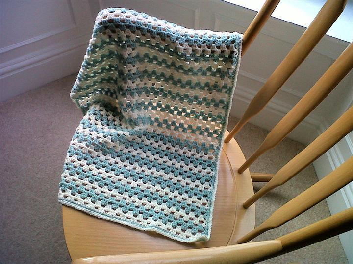 Simple Crochet Baby Boy Blanket Pattern