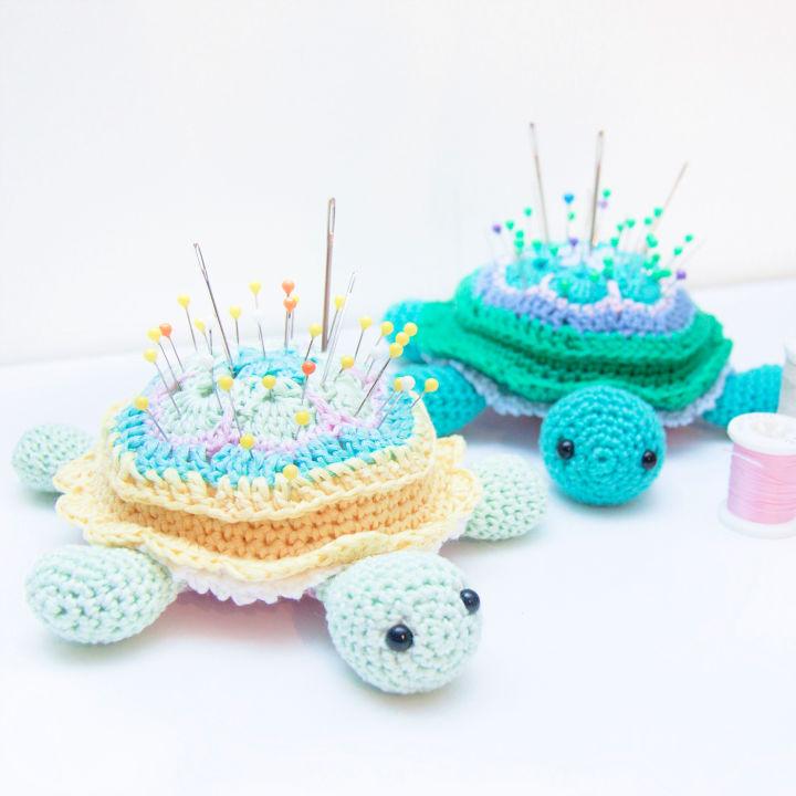 Simple Crochet Tina Pincushion Turtle Pattern