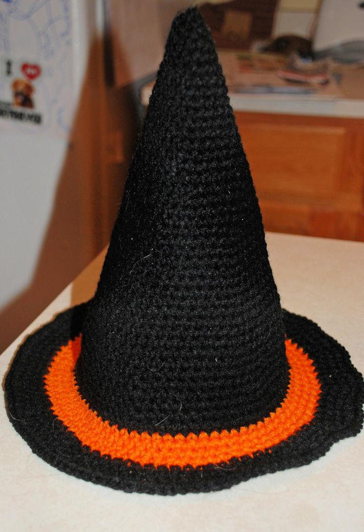 Simple Crochet Witch Halloween Hat Pattern