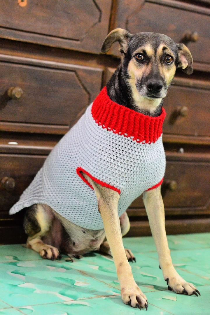 Simple Crochet Xs Dog Sweater Pattern