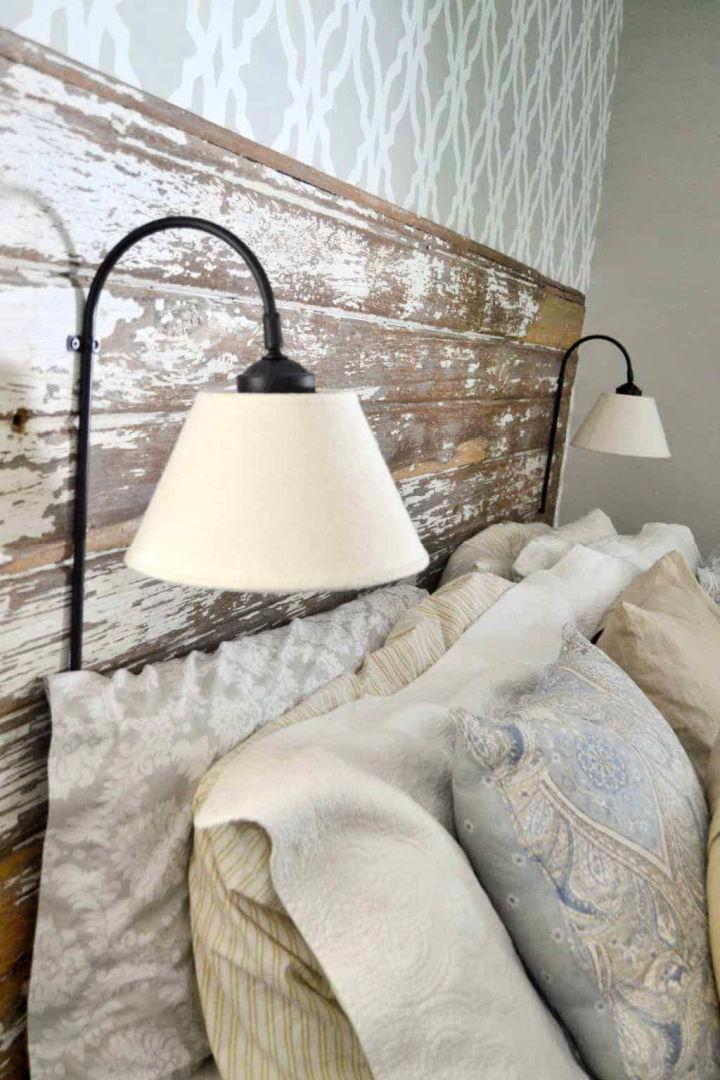 Simple Plug in Wall Sconce for Headboard