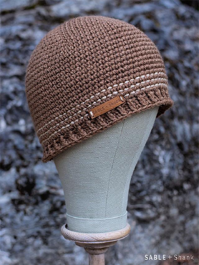 Single Crochet Winter Hat Pattern for Adults