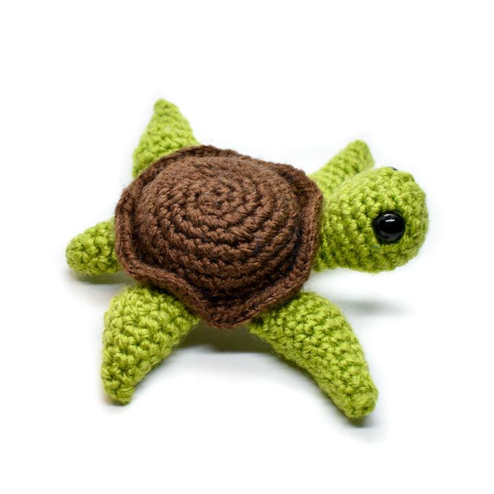 Small Crochet Sea Amigurumi Turtle Pattern