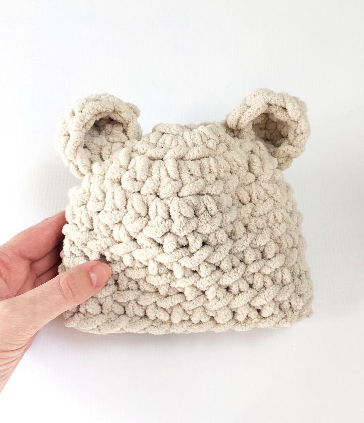 Softest Baby Bear Hat Crochet Pattern