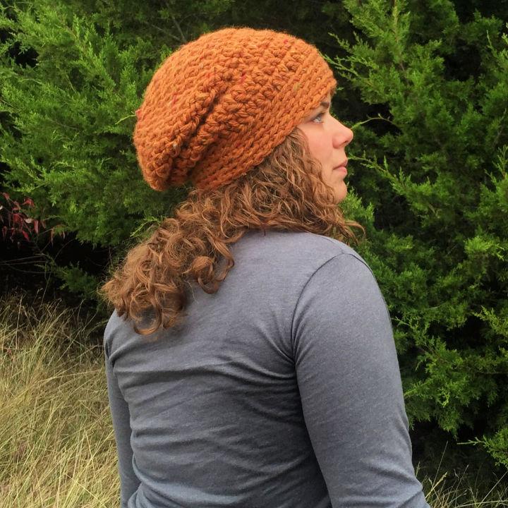 Super Chunky Crochet Slouchy Beanie Pattern