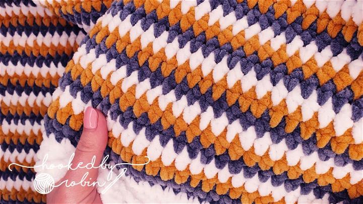 The Easiest Best Crochet Stitch for Chenille Yarn