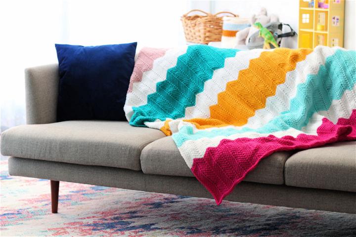 The Tunisian Crochet Playhouse Blanket Pattern