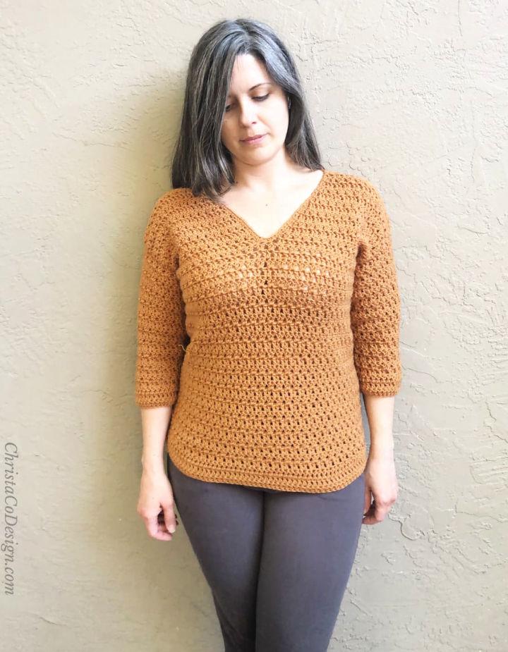 Trendy Crochet Lightweight Sera Sweater Pattern