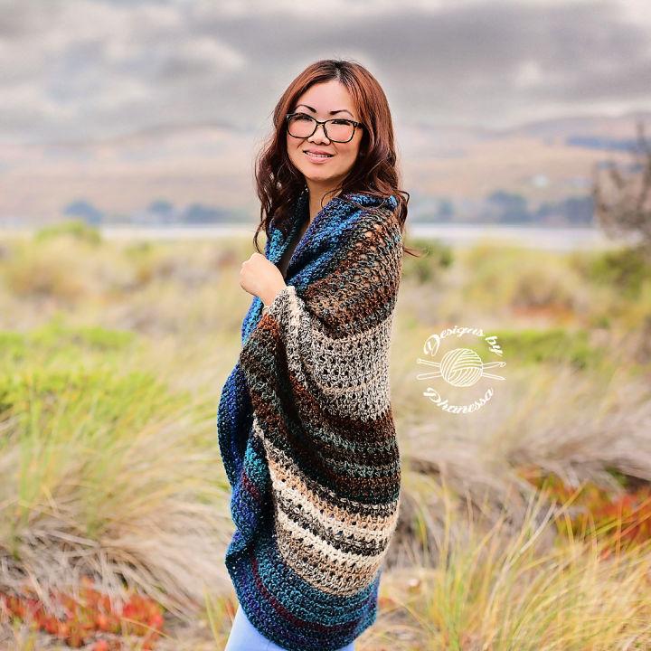 Tunisian Crochet Blanket Sweater Pattern