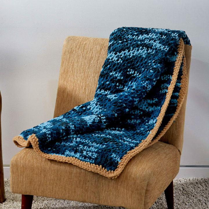 Tunisian Crochet Honeycomb Blanket Pattern