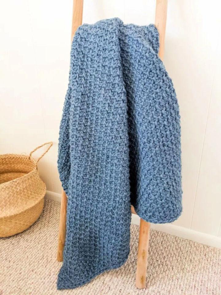 Tunisian Crochet Honeycomb Stitch Blanket Pattern