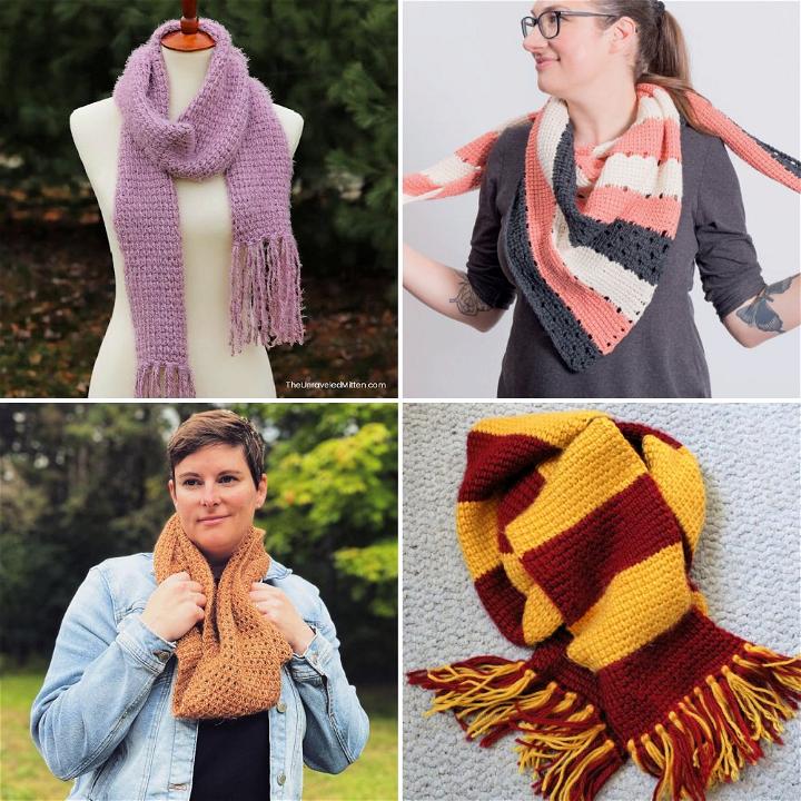 25 Free Tunisian Crochet Scarf Patterns - Blitsy