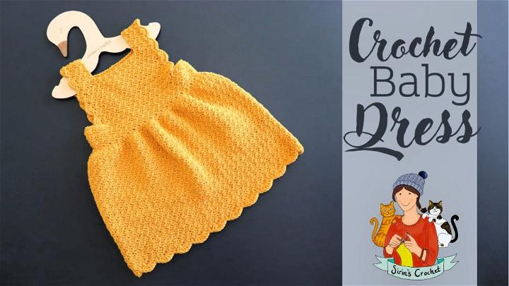 Very Easy Crochet Newborn Dress Video Tutorial