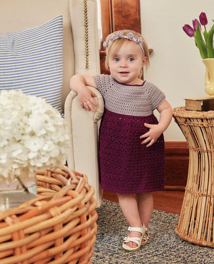 Vintage Crochet Baby Dress Pattern