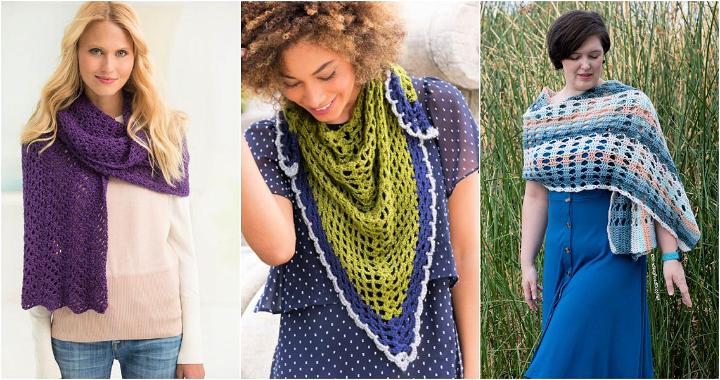 crochet lace shawls