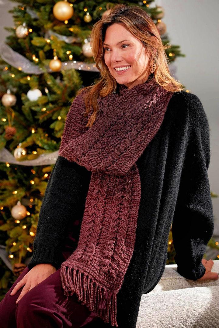 Creative Crochet Cable Scarf Pattern