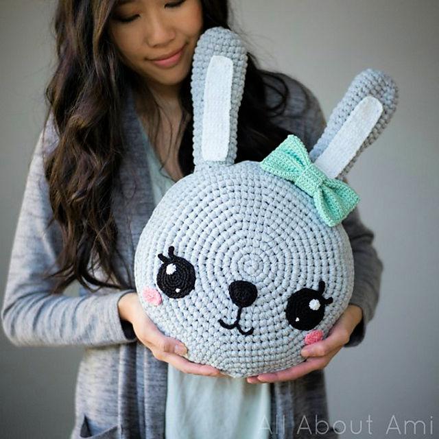 Crochet Snuggle Bunny Pillows Pattern