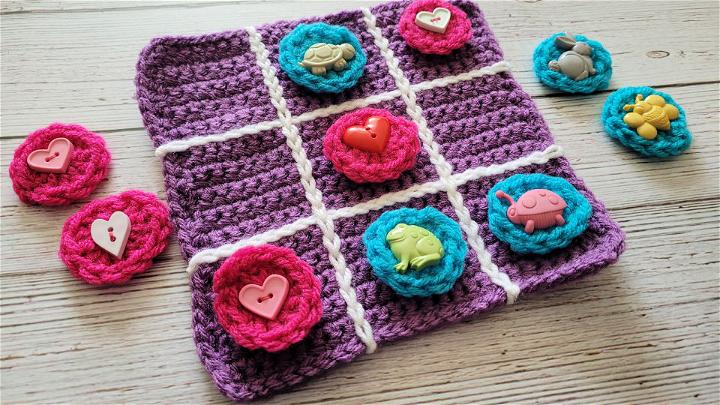Crochet Tic Tac Toe Gift for Kids