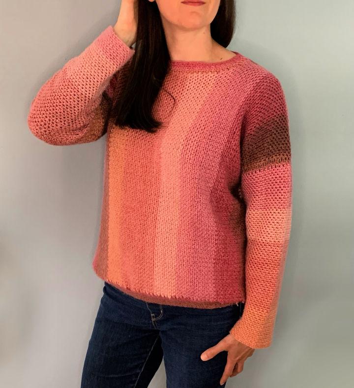 Crochet Travelers Sunrise Sweater Pattern