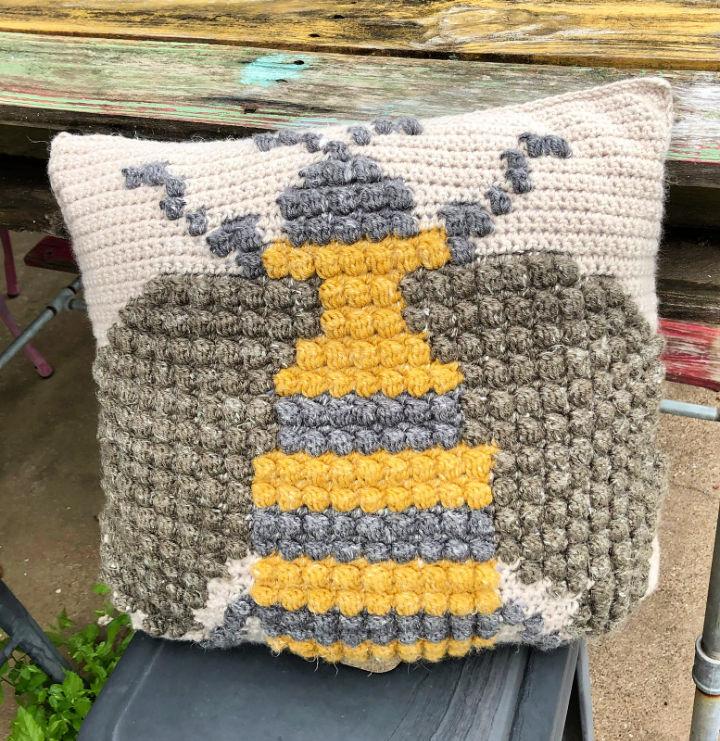 Crocheting a Bumble Bee Pillow Free Pattern
