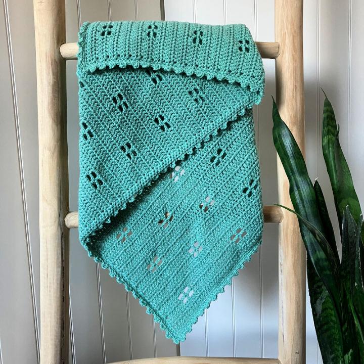 Easy Crochet Filet Baby Blanket Pattern
