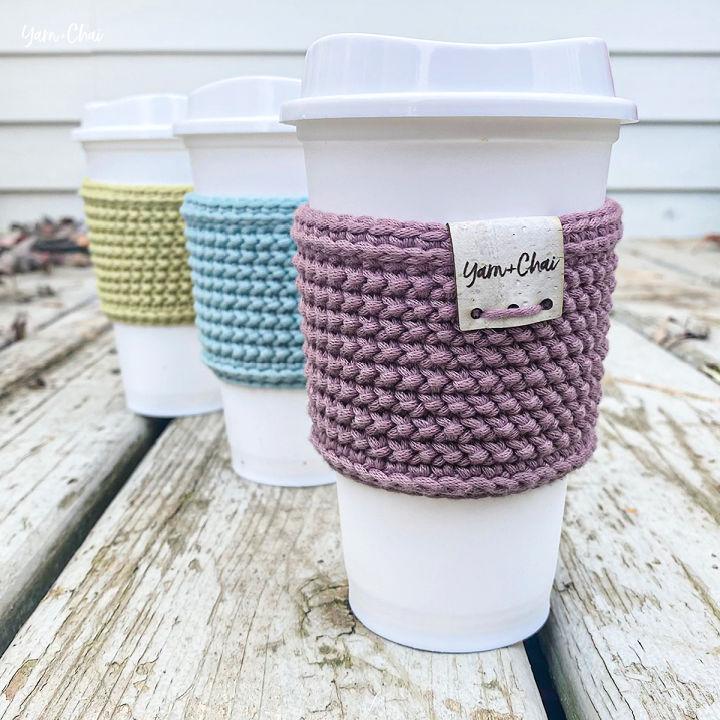 Free Crochet Coffee Cup Cozy Pattern