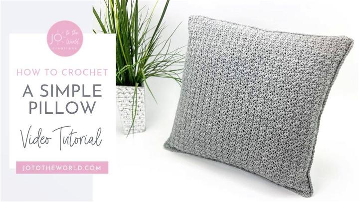 Free Crochet Pillow Cover Pattern for Beginners