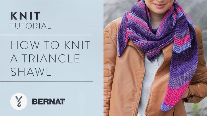 How to Knit a Triangle Shawl - Free Pattern