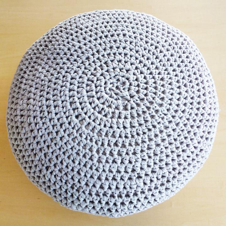 Large Crochet Floor Pouf Pattern