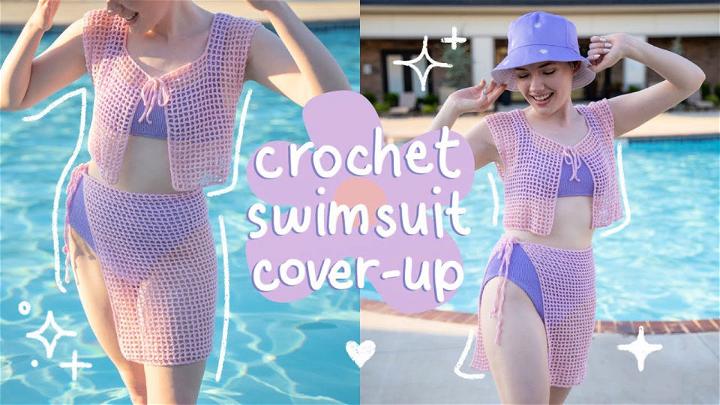 Simple Crochet Lace Swim Cover Up Dress Pattern