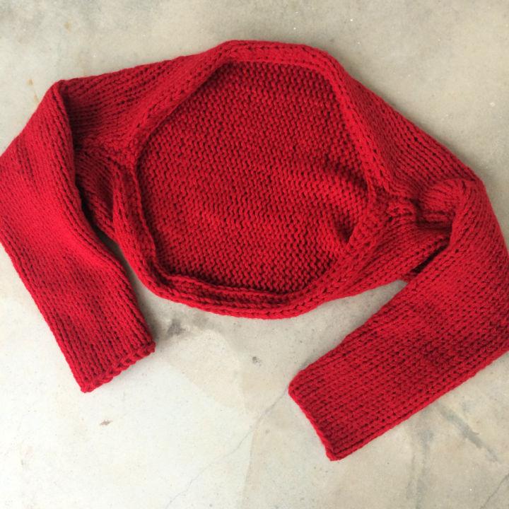 Simple Knit Shrug Pattern