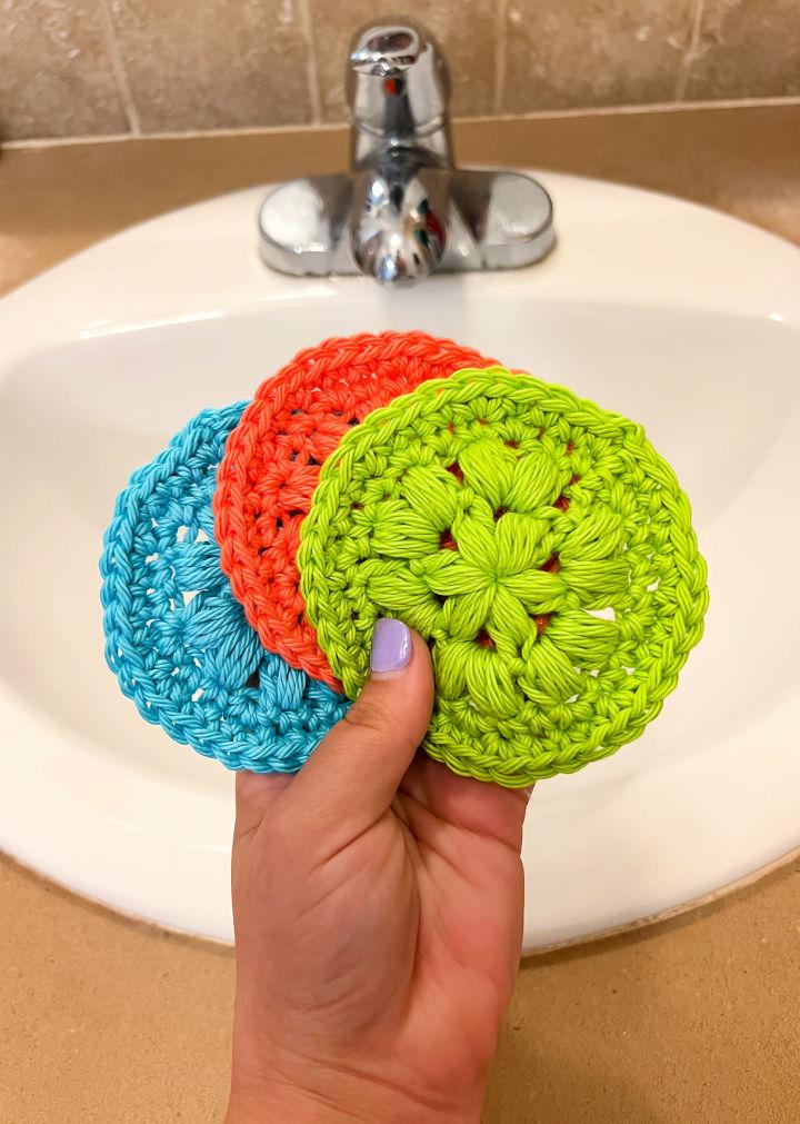 Small Crochet Face Scrubby for Gift