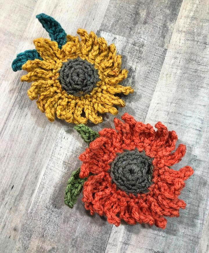 Best Sunflower Sachet Crochet Pattern