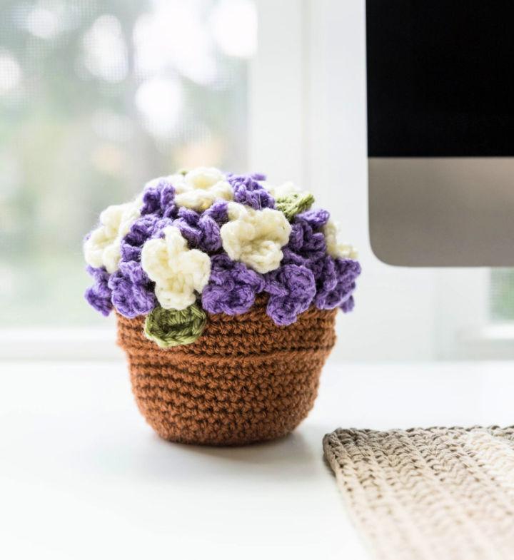 Unique Crochet Flower Pot Housewarming Gift