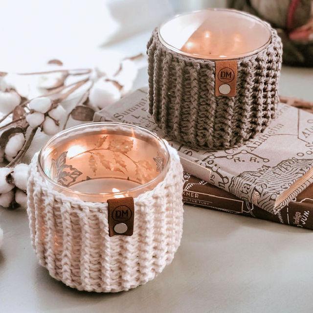 Useful Crochet Candle Jar Cozy Pattern