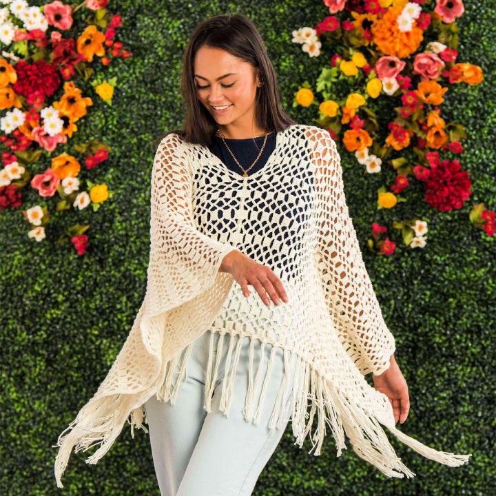 V neck Crochet Cover Up Pattern